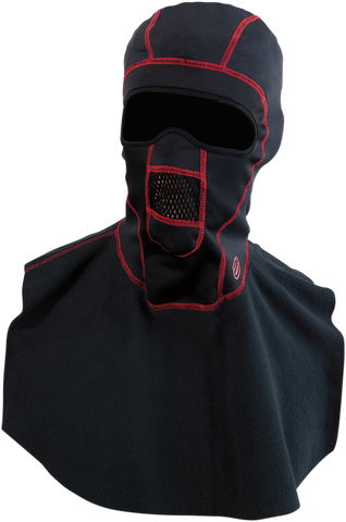 ARCTIVA Windshield? PSP Balaclava with Dickie - Black/Red - Small/Medium 2503-0368