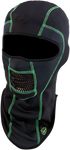 ARCTIVA Balaclava Pro - Black/Green - Small/Medium 2503-0377