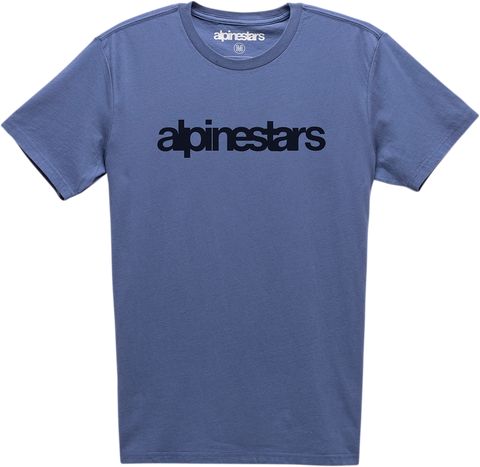 ALPINESTARS Heritage Word T-Shirt - Blue - Large 12107300672L