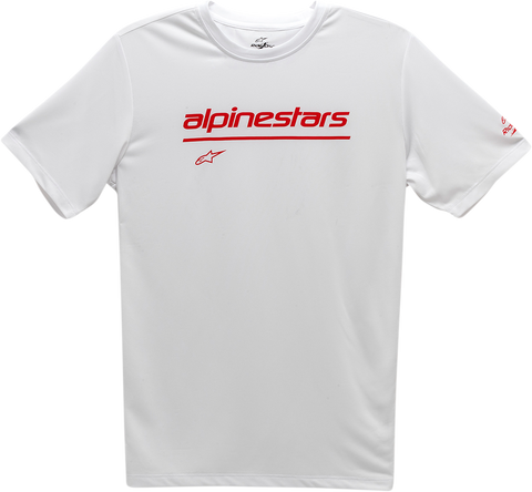ALPINESTARS Tech Line Up Performance T-Shirt - White - Large 121173800020L
