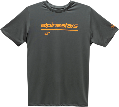 ALPINESTARS Tech Line Up Performance T-Shirt - Charcoal - Large 12117380018L
