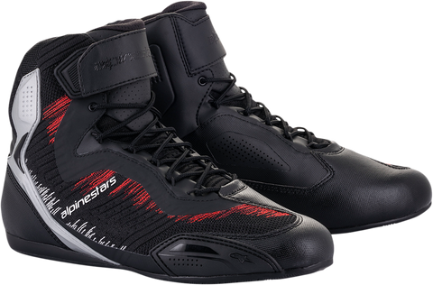 ALPINESTARS Faster-3 Rideknit Shoes - Black/Silver/Red - US 14 2510319193014