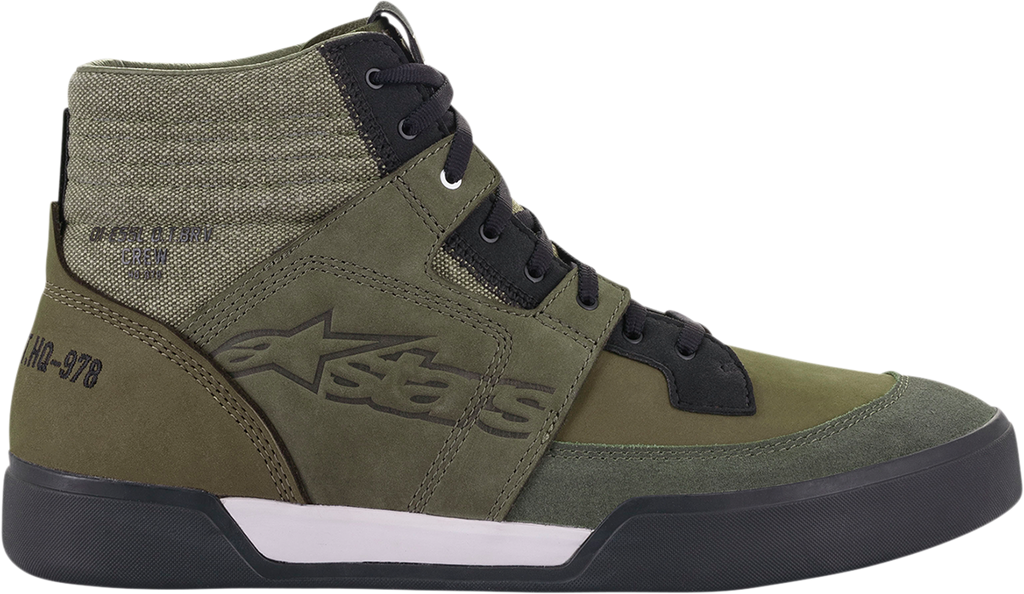 Falcotto Gazer Vl - Denim Shoes With Velcro Strap - Army Green