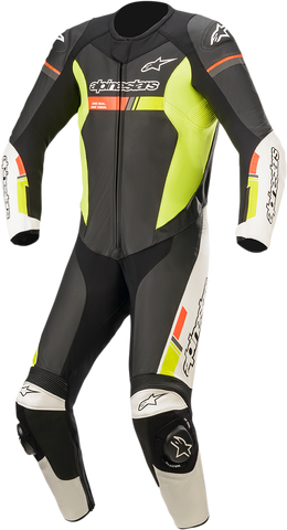 ALPINESTARS GP Force Chaser 1-Piece Leather Suit - Black/White/Red/Yellow - US 44 / EU 54 3150321-1236-54