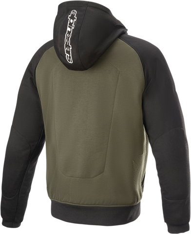 ALPINESTARS Chrome Hoodie - Black/Green - Small 4200918-1681-S