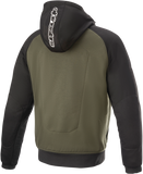 ALPINESTARS Chrome Hoodie - Black/Green - XL 4200918-1681-XL