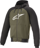 ALPINESTARS Chrome Hoodie - Black/Green - 2XL 4200918-1681-2X