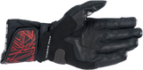 ALPINESTARS Twin Ring Gloves - Black/Red - Small 3558921-1303-S