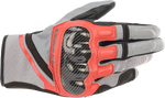 ALPINESTARS Chrome Gloves - Gray/Black/Red - Large 3568721-9203-L