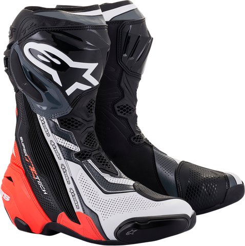 ALPINESTARS Supertech V Boots - Black/Red/White/Gray - US 6.5 / EU 40 2220121-1329-40