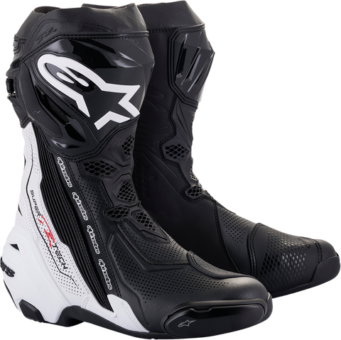 ALPINESTARS Supertech V Boots - Black/White - US 9.5 / EU 44 2220121-12-44