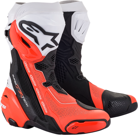 ALPINESTARS Supertech V Boots - Black/Orange/White - US 8 / EU 42 2220121-124-42