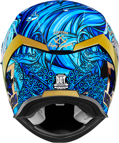icon airform ships company helmet ICON Airform™ Helmet - Ships Company - Blue