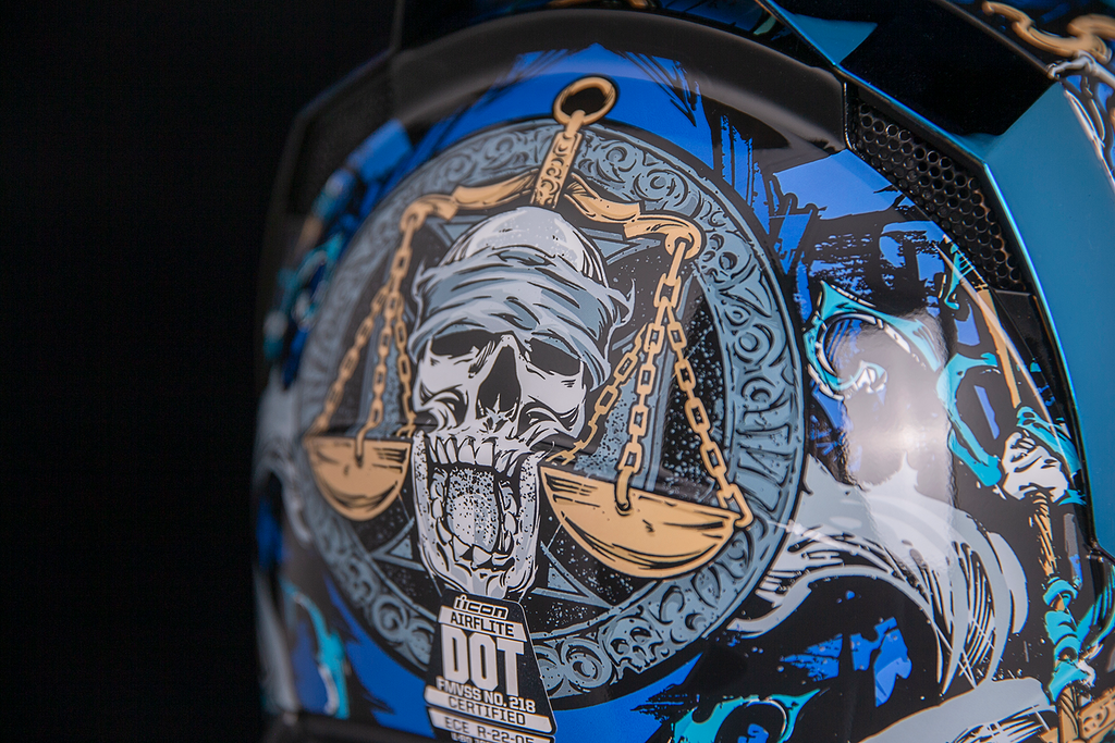 ICON Airflite™ Helmet - 4Horsemen - Blue
