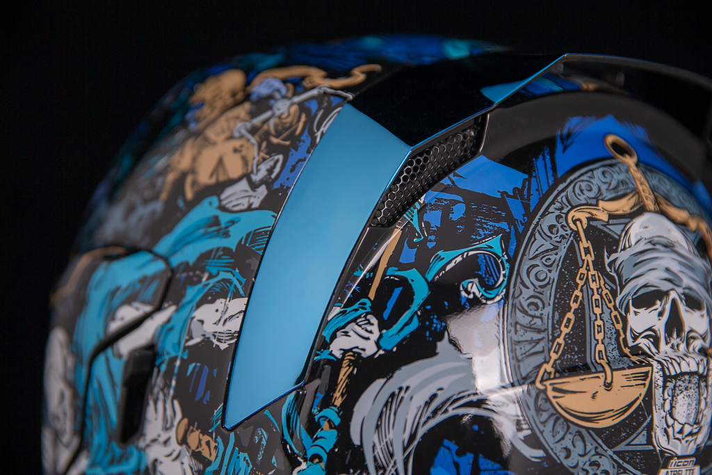 icon airflite 4 horsemen helmet ICON Airflite™ Helmet - 4Horsemen - Blue