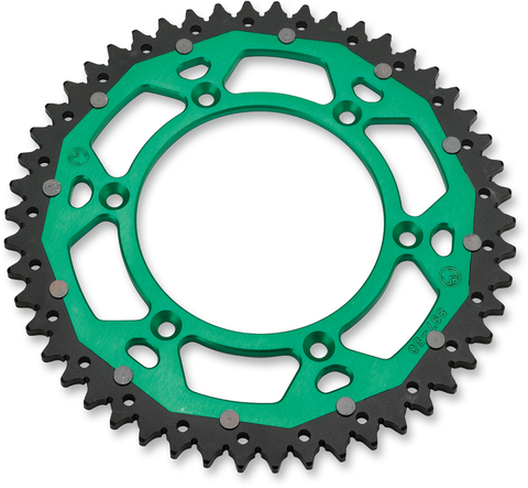 MOOSE RACING Dual Sprocket - Green - 52 Tooth 1210-460-52-15X