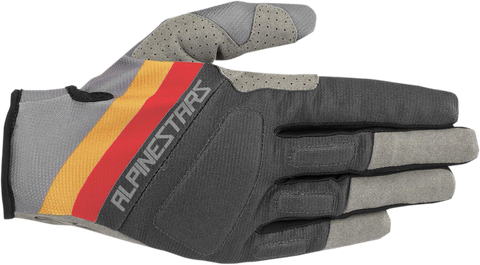 ALPINESTARS Aspen Pro Gloves - Gray/Brown/Red - Medium 1564119-975-MD