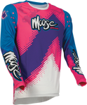 MOOSE RACING Agroid Jersey - Pink/Blue/Purple - Medium 2910-6381