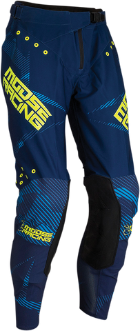 MOOSE RACING Agroid Pants - Navy/Hi-Vis - 40 2901-9254