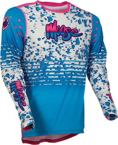 MOOSE RACING Agroid Jersey - Blue/Pink/White - Small 2910-6386