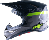 ALPINESTARS Supertech M10 Helmet - AMS - MIPS® - Gray/Yellow/Black - Medium 8302421-9059-MD