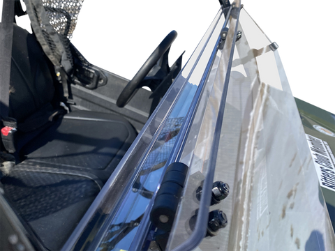 MOOSE UTILITY Full Folding Windshield - Deluxe - Pioneer V000258-12200M