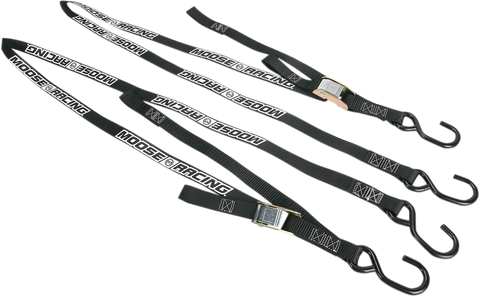 MOOSE RACING Soft-Tie Tie-Downs - Black 3920-0302