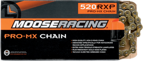 MOOSE RACING 520 RXP - Pro-MX Chain - Gold - 100 Links M574-00-100