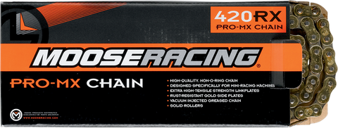 MOOSE RACING 420 RXP Pro-MX Chain - Gold - 114 Links M576-00-114