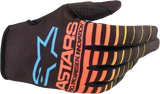 ALPINESTARS Youth Radar Gloves - Blue/Yellow/Coral - 2XS 3541822-1534-2X