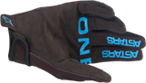 ALPINESTARS Youth Radar Gloves - Blue/Yellow/Coral - XS 3541822-1534-XS