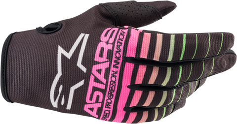 ALPINESTARS Radar Gloves - Black/Green/Pink - Small 3561822-1669-S
