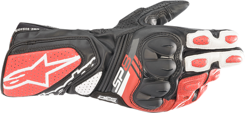 ALPINESTARS SP-8 V3 Gloves - Black/White/Red - 2XL 3558321-1304-2X
