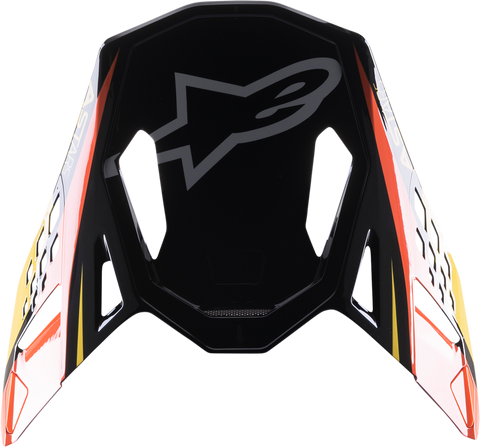 ALPINESTARS Supertech M10 Visor - Meta 2 - Black/Yellow/Orange 8981122-1549