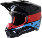 ALPINESTARS SM5 Helmet - Bond - Black/Red/Cyan - XL 8303522-1377-XL