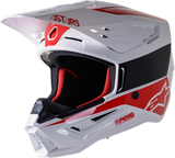ALPINESTARS SM5 Helmet - Bond - White/Red - Small 8303522-2032-SM