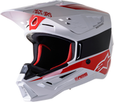 ALPINESTARS SM5 Helmet - Bond - White/Red - Medium 8303522-2032-MD