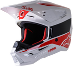 ALPINESTARS SM5 Helmet - Bond - White/Red - XL 8303522-2032-XL