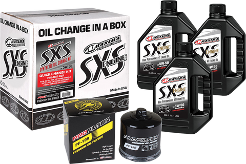 MAXIMA RACING OIL SXS Synthetic Oil Change Kit - Polaris Turbo - 5W-50 90-189013-TXP