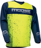 MOOSE RACING Qualifier Jersey - Hi-Vis/Navy - Large 2910-6623