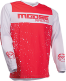MOOSE RACING Qualifier Jersey - Red/White - Medium 2910-6646