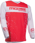 MOOSE RACING Qualifier Jersey - Red/White - XL 2910-6648