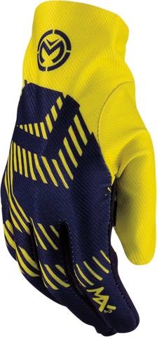 MOOSE RACING MX-2* Gloves - Navy/Hi Vis - Large 3330-7036