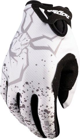 MOOSE RACING Youth SX1* Gloves - White - Medium 3332-1695