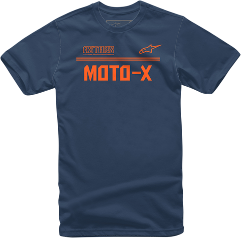 ALPINESTARS Moto X T-Shirt - Navy/Orange - 2XL 12137202470322X