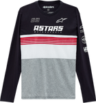 ALPINESTARS Turbo Long-Sleeve T-Shirt - Black/Heather Gray - Large 1213711111028L