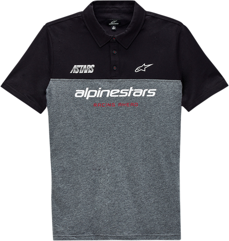 ALPINESTARS Paddock Polo Shirt - Black/Heather Charcoal - XL 1213412001088XL