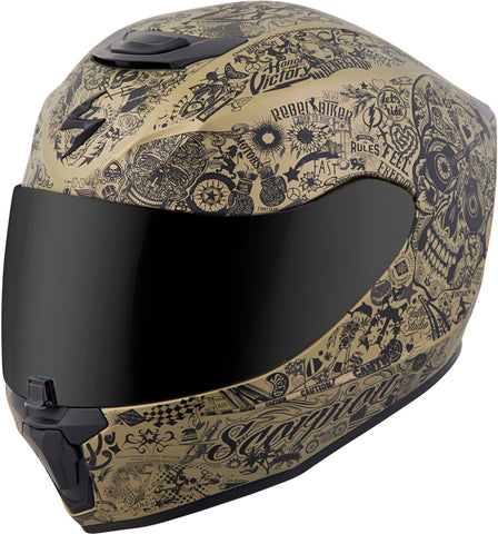 Exo R420 Full Face Helmet Shake Gold 2x