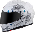 Exo T510 Full Face Helmet Azalea White/Silver Md