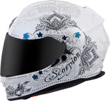 Exo T510 Full Face Helmet Azalea White/Silver Sm
